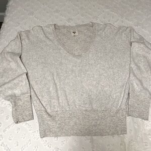 Billabong Light Gray V-Neck Sweatshirt